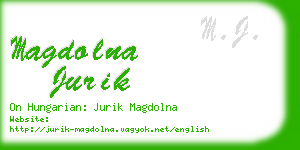 magdolna jurik business card